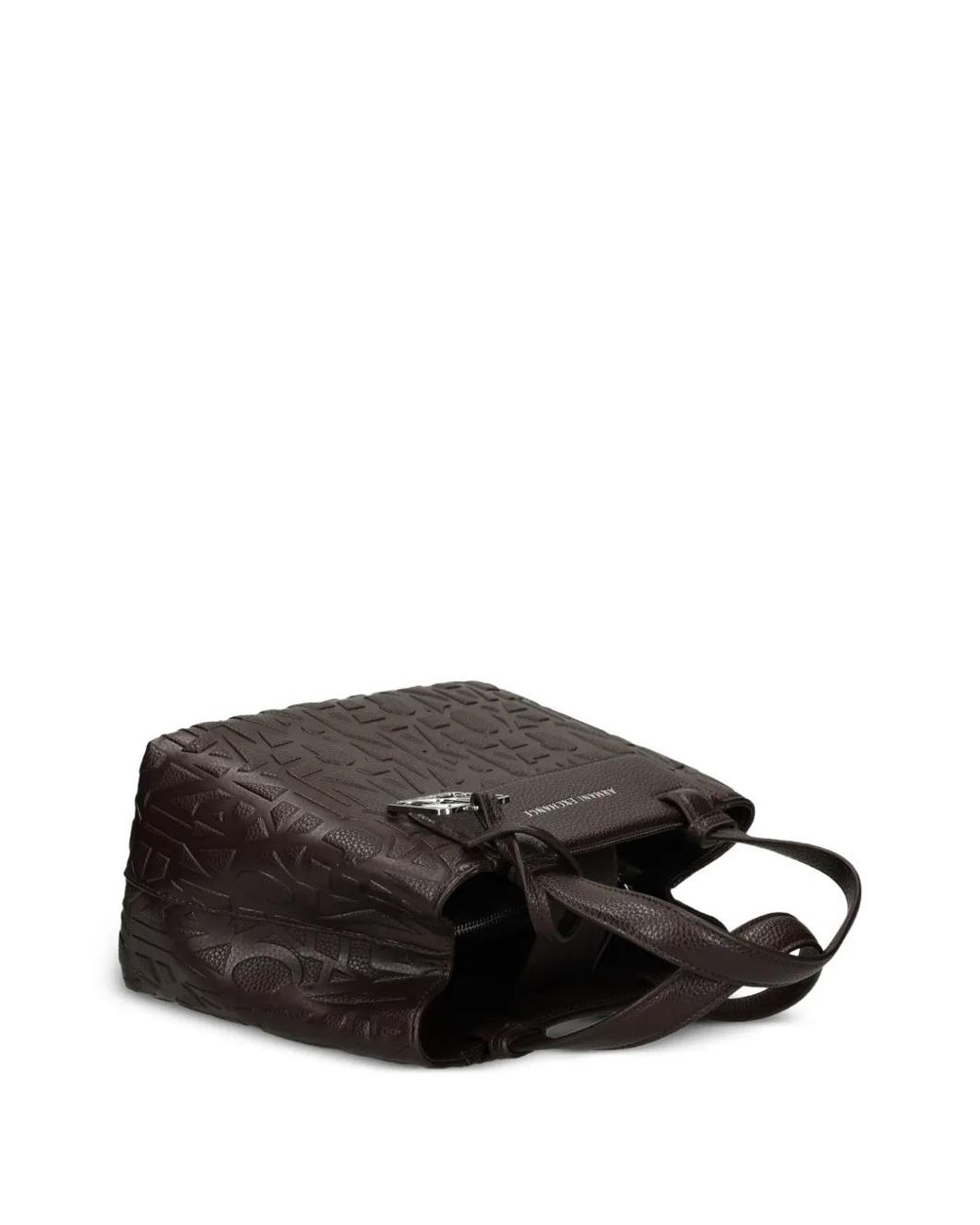 ARMANI EXCHANGE Black Sac Cabas À Logo Embossé