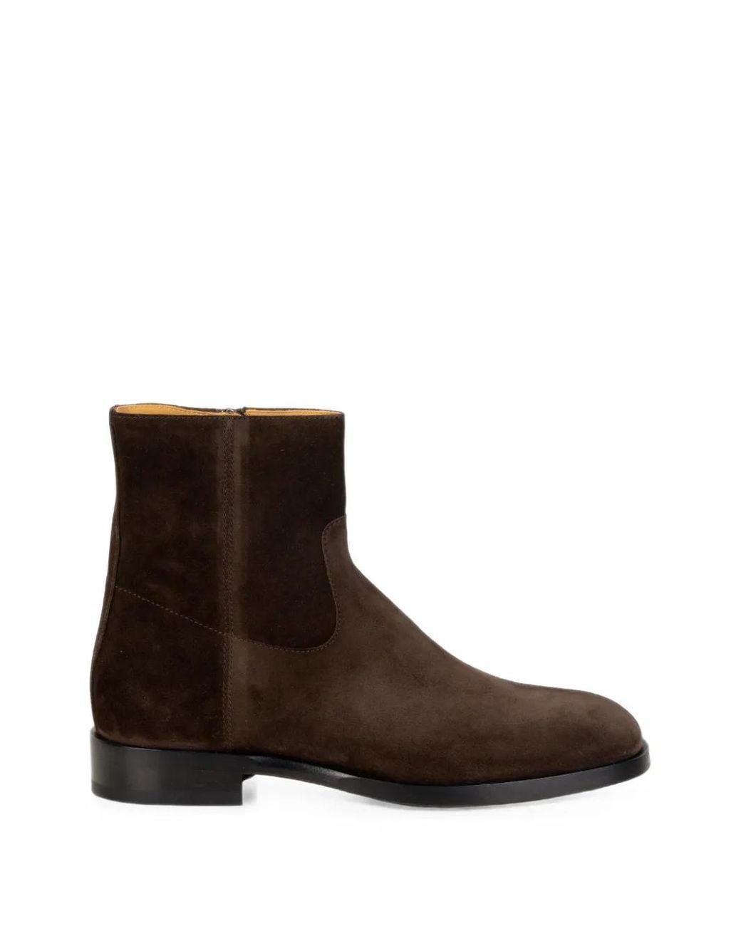 Henderson Brown Suede Side-Zip Boots for men