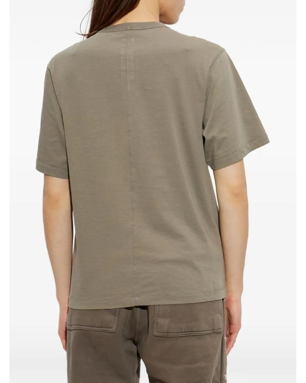 Rick Owens Gray Crewneck T-Shirt