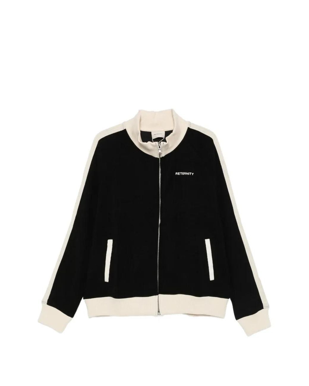 RETERNITY Black Veste Bomber À Logo Brodé for men