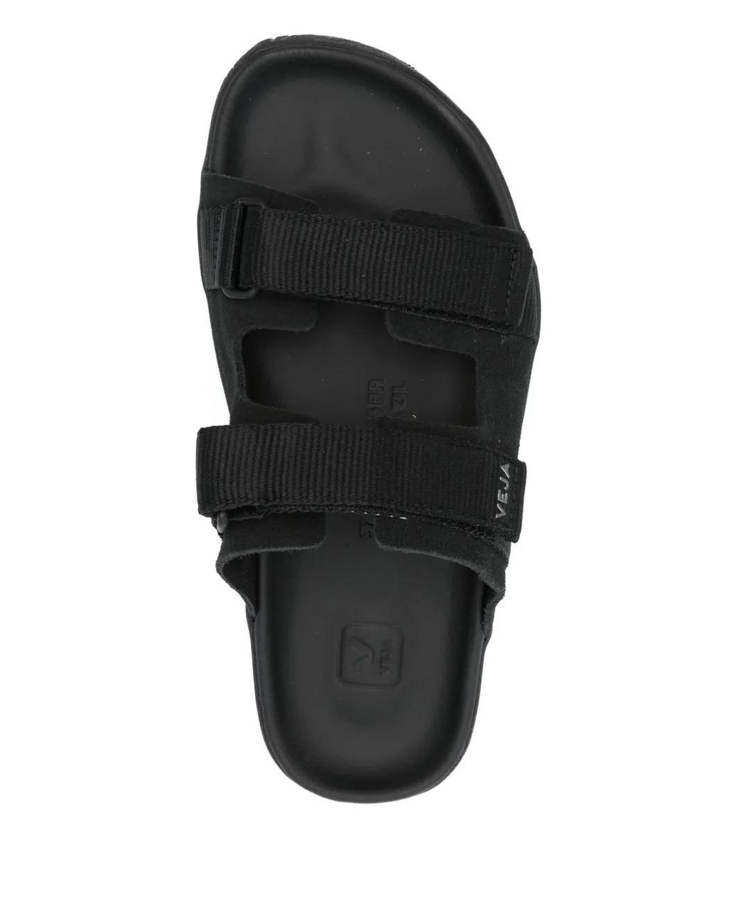 Veja Black Arpoador Double-Strap Suede Sandals