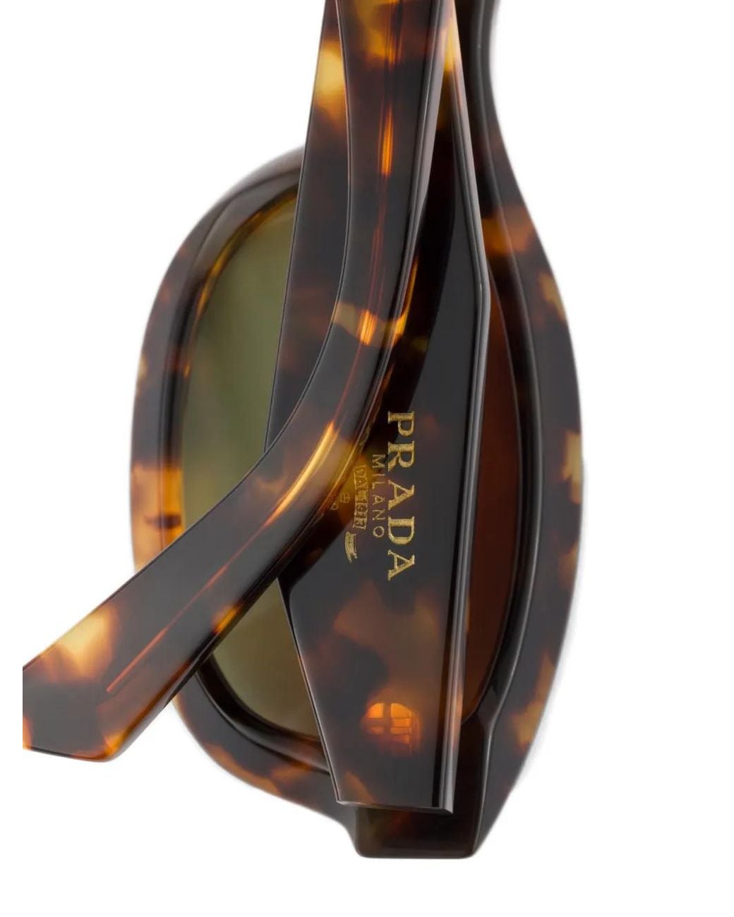 Prada Brown Sunglasses With Logo