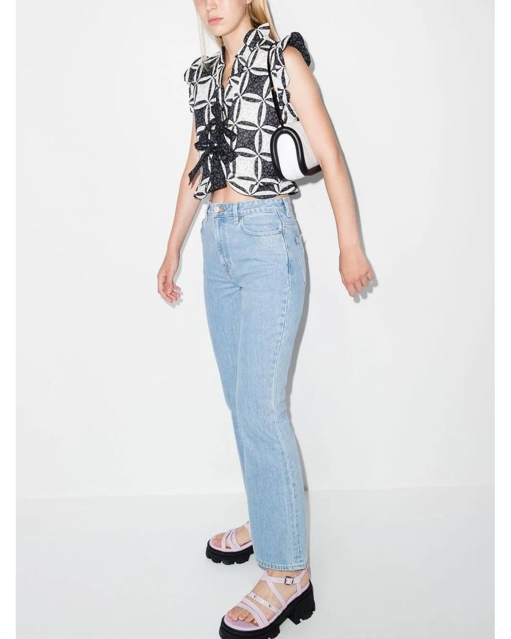 Ganni Blue Betzy Flared Jeans