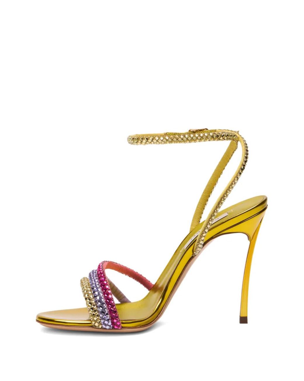 Casadei Metallic Blade Andromeda Sandals