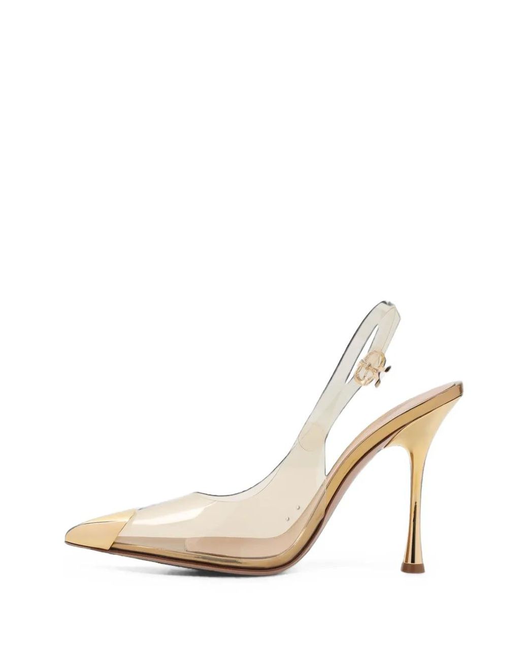 Gianvito Rossi White Plexi Pumps