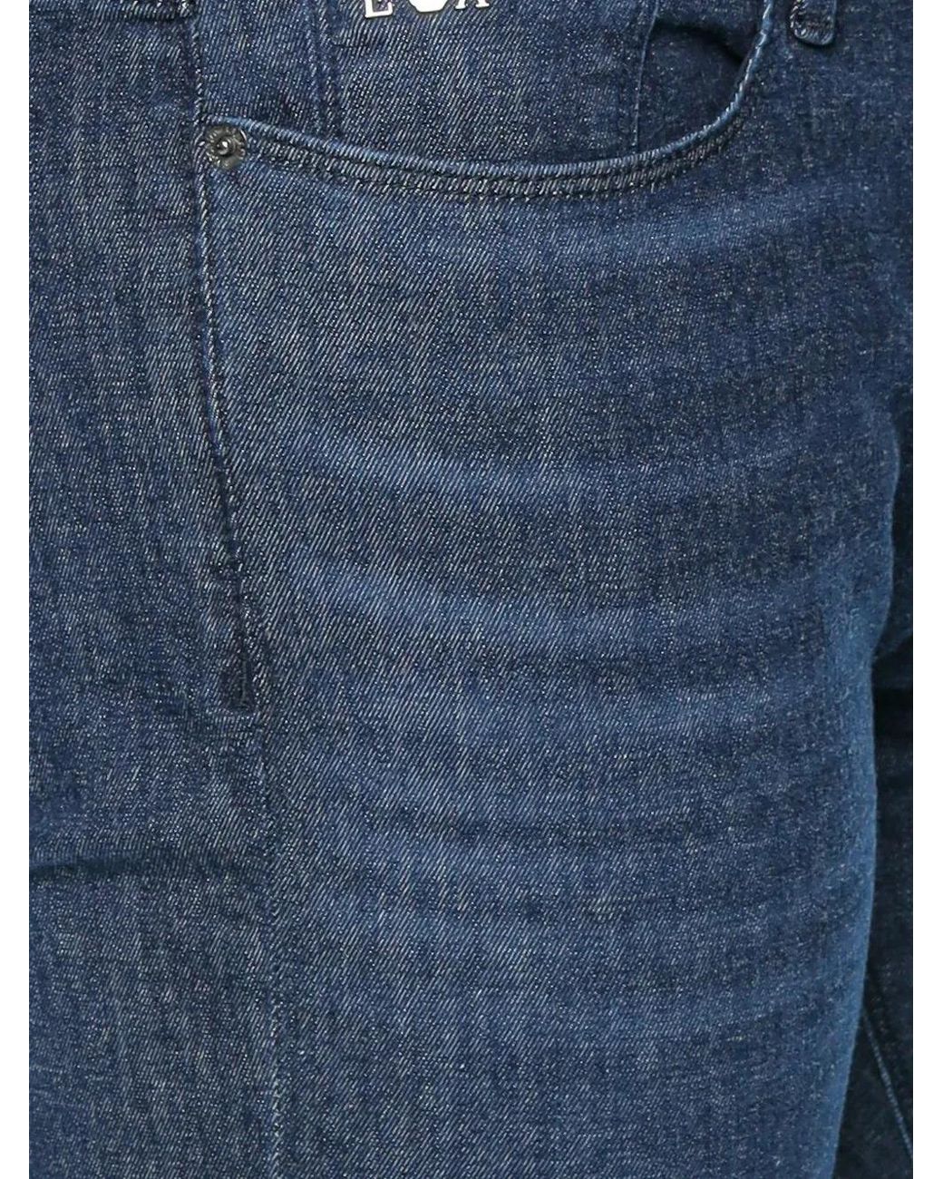 Emporio Armani Blue J06 Slim-Fit Jeans for men