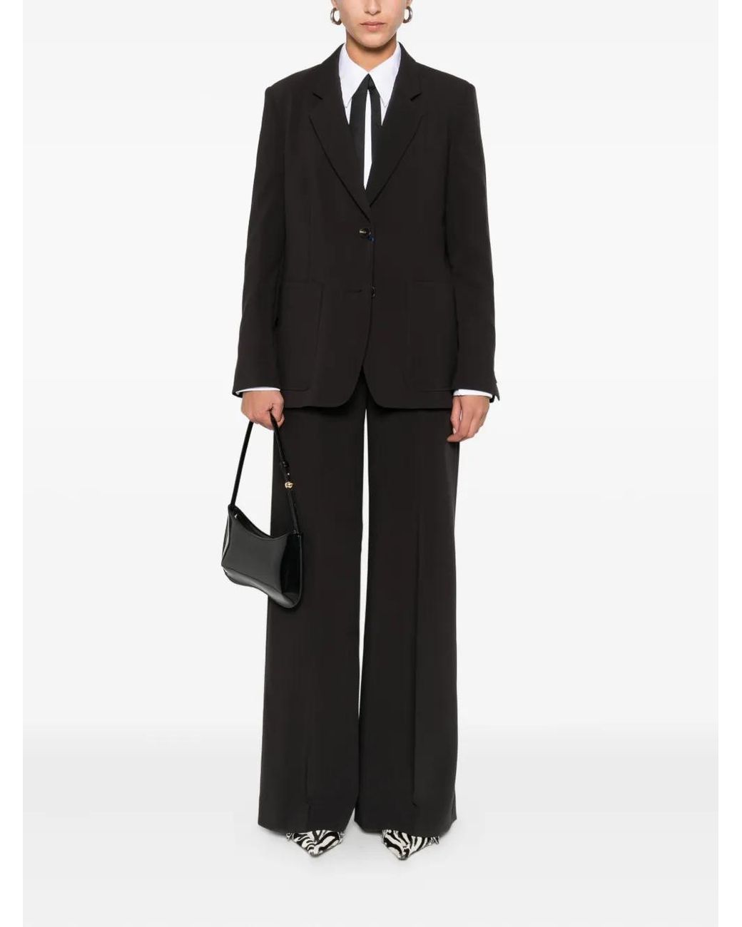 Seductive Black Three-Button Blazer