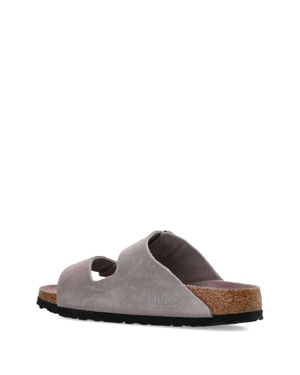 Birkenstock White Arizona Sfb Faded Tonal, Suede Leather