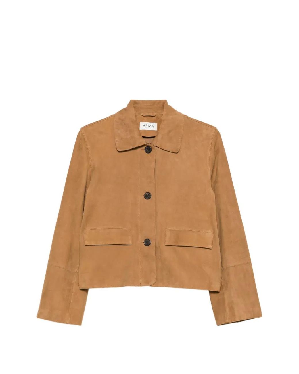 Arma Natural Button-Fastening Leather Jacket