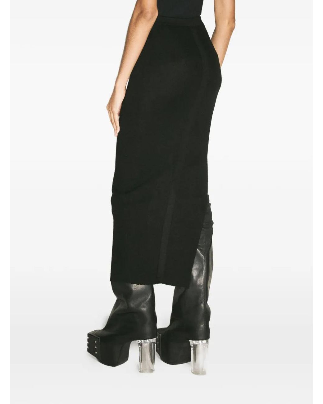 Rick Owens Black Theresa Maxi Skirt
