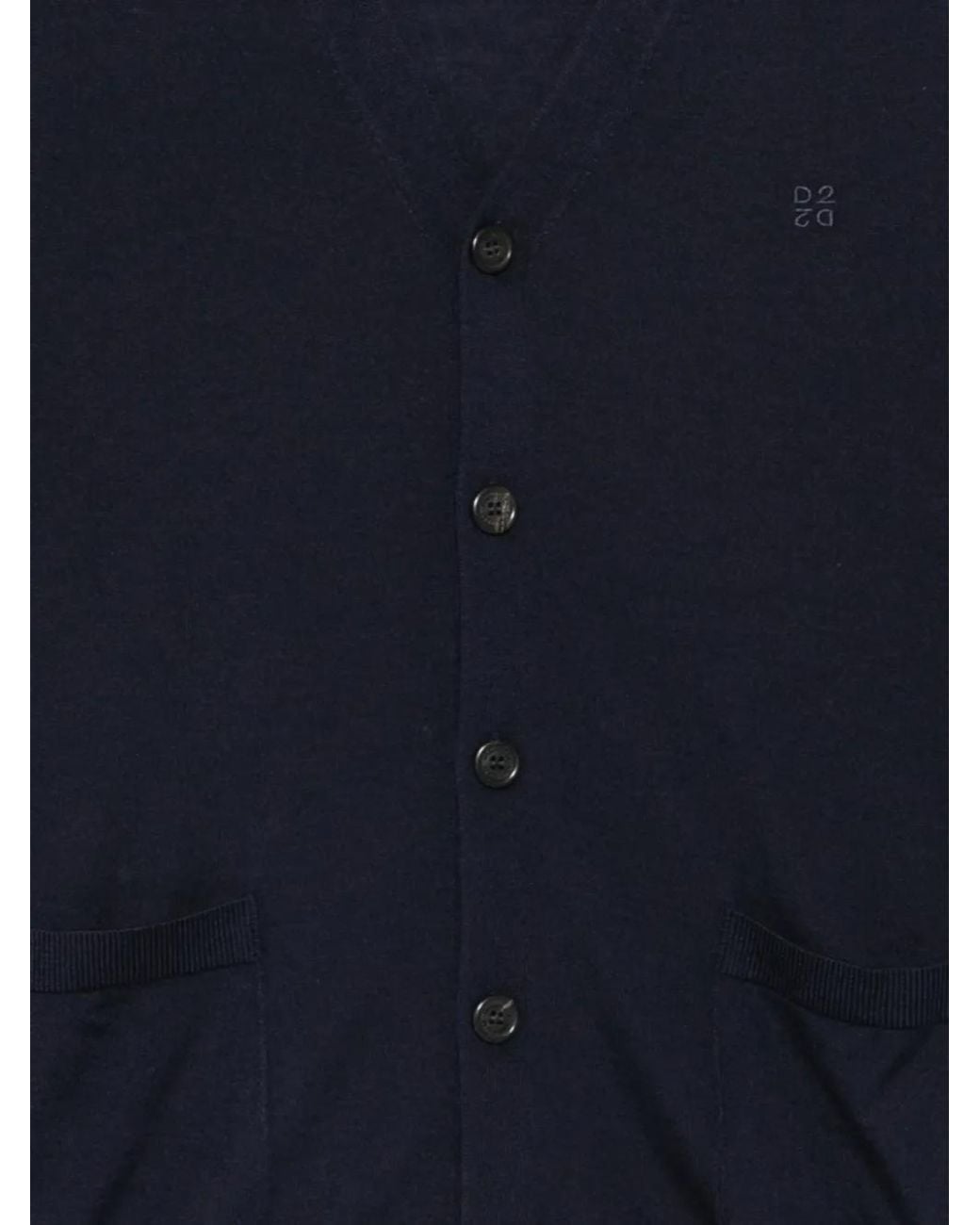 DSquared² Blue Upside Down Cardigan for men