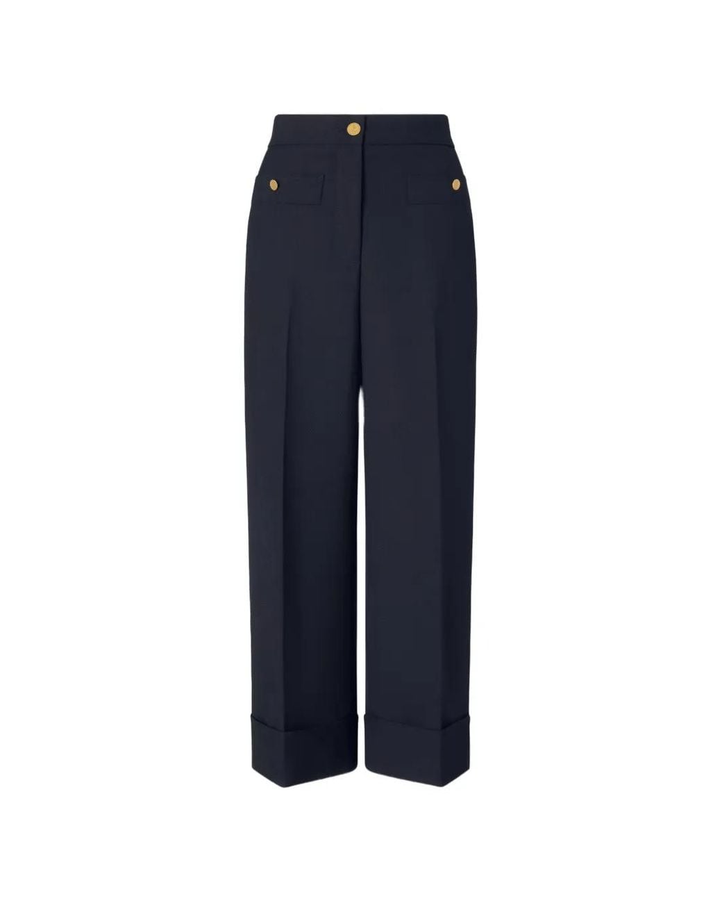 Thom Browne Blue Hopsack Suiting Trousers