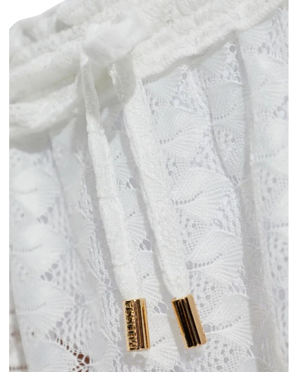 Falda larga con cordones Melissa Odabash de color White