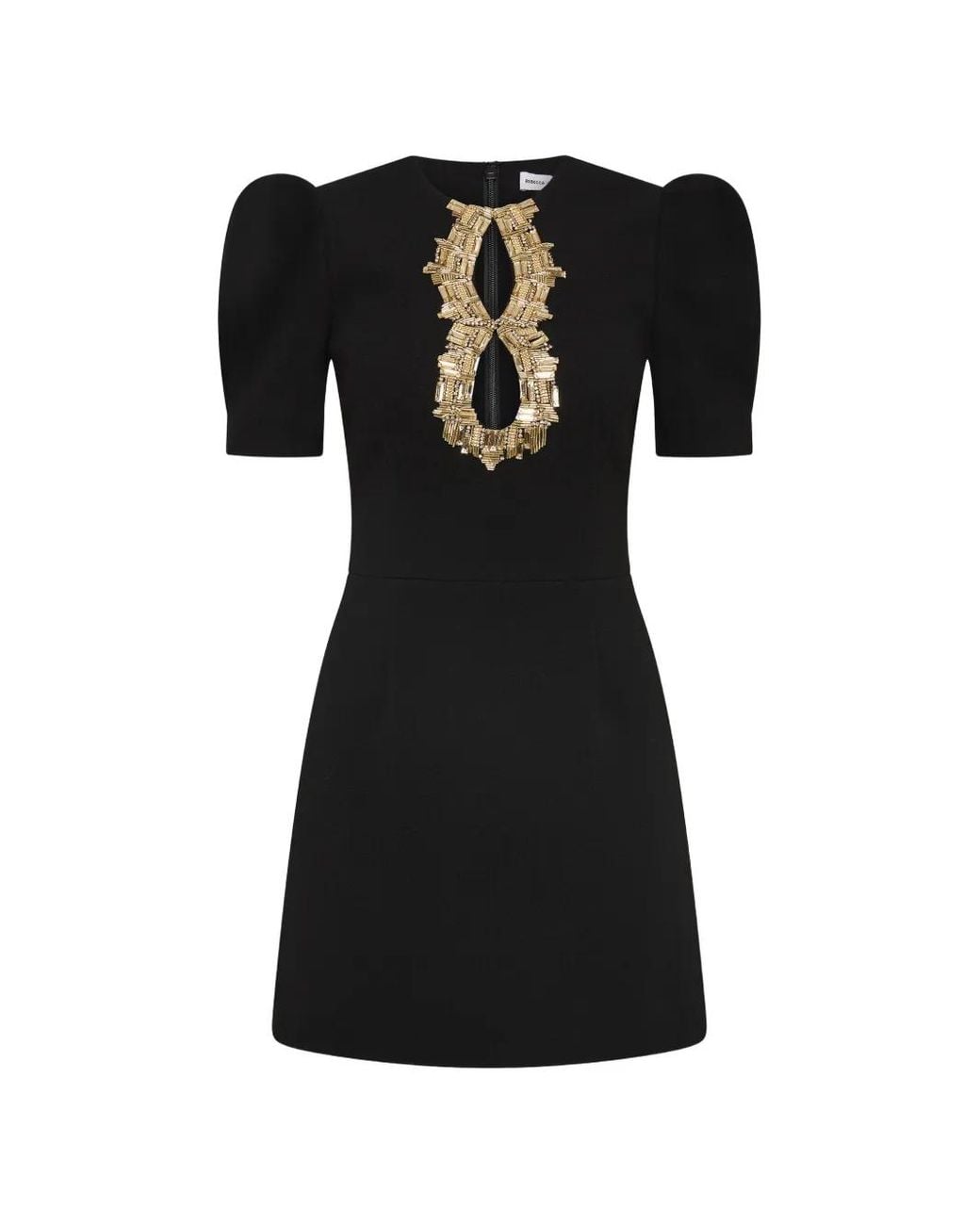 Rebecca Vallance Black Alexandrite Mini Dress