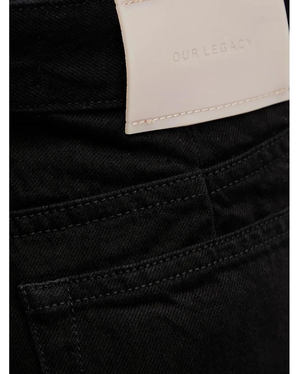 Our Legacy Black Treble Cut Jeans