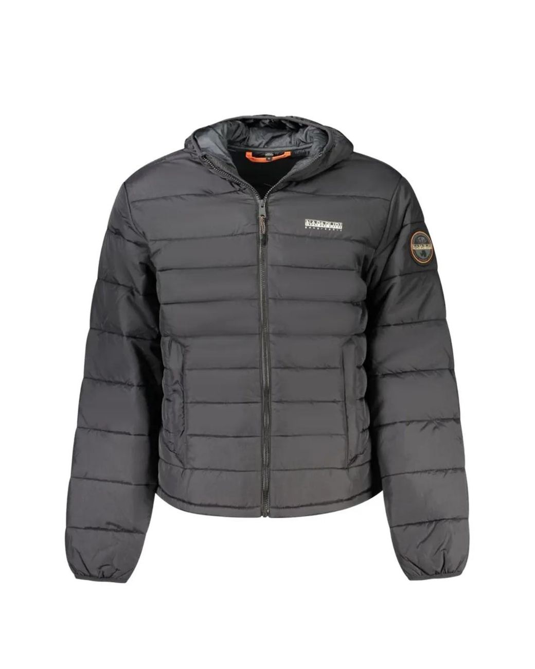 Napapijri Gray Doudoune Air À Capuche for men