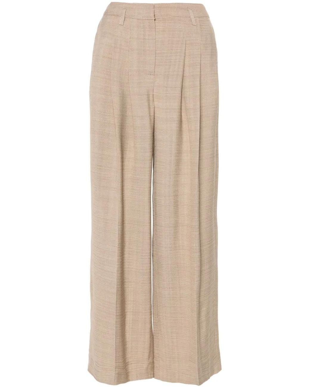 Herskind Natural Lotus Wide-Leg Trousers