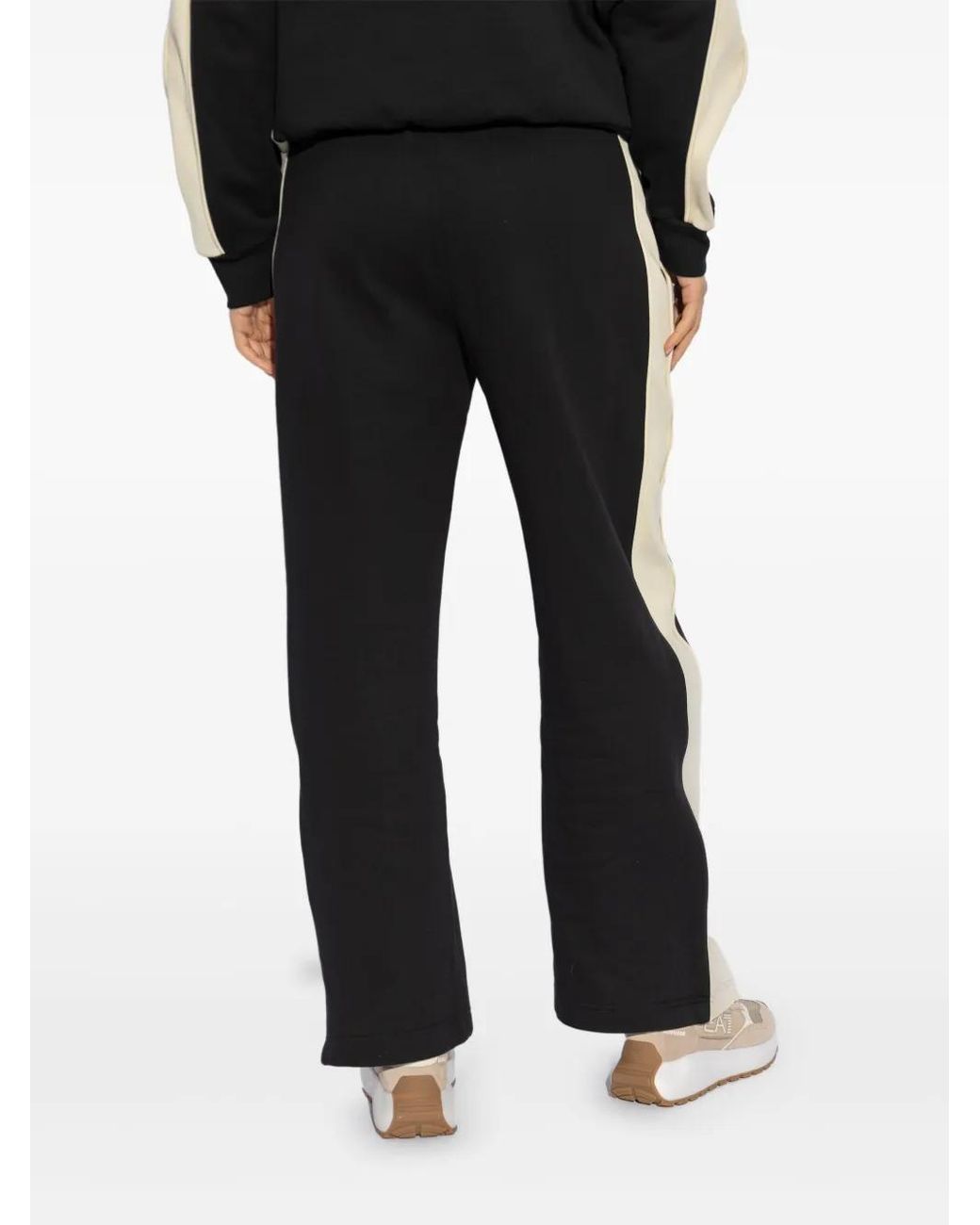 Moose Knuckles Black Logo-Patch Track Pants