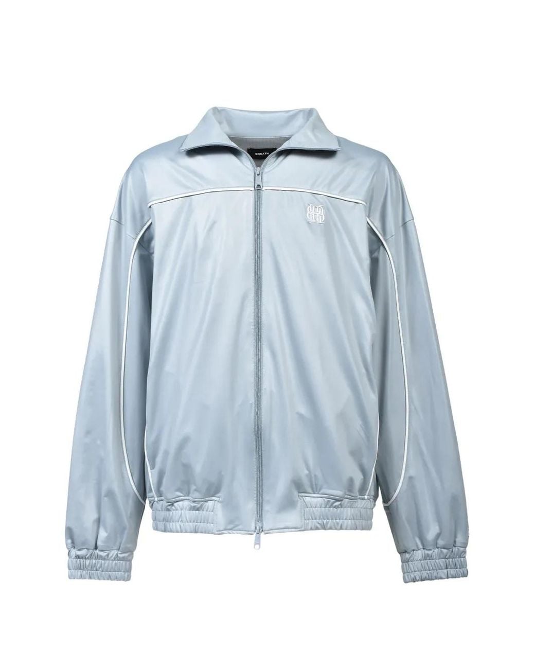 BREATH Blue Zip-Up Track Jacket for men