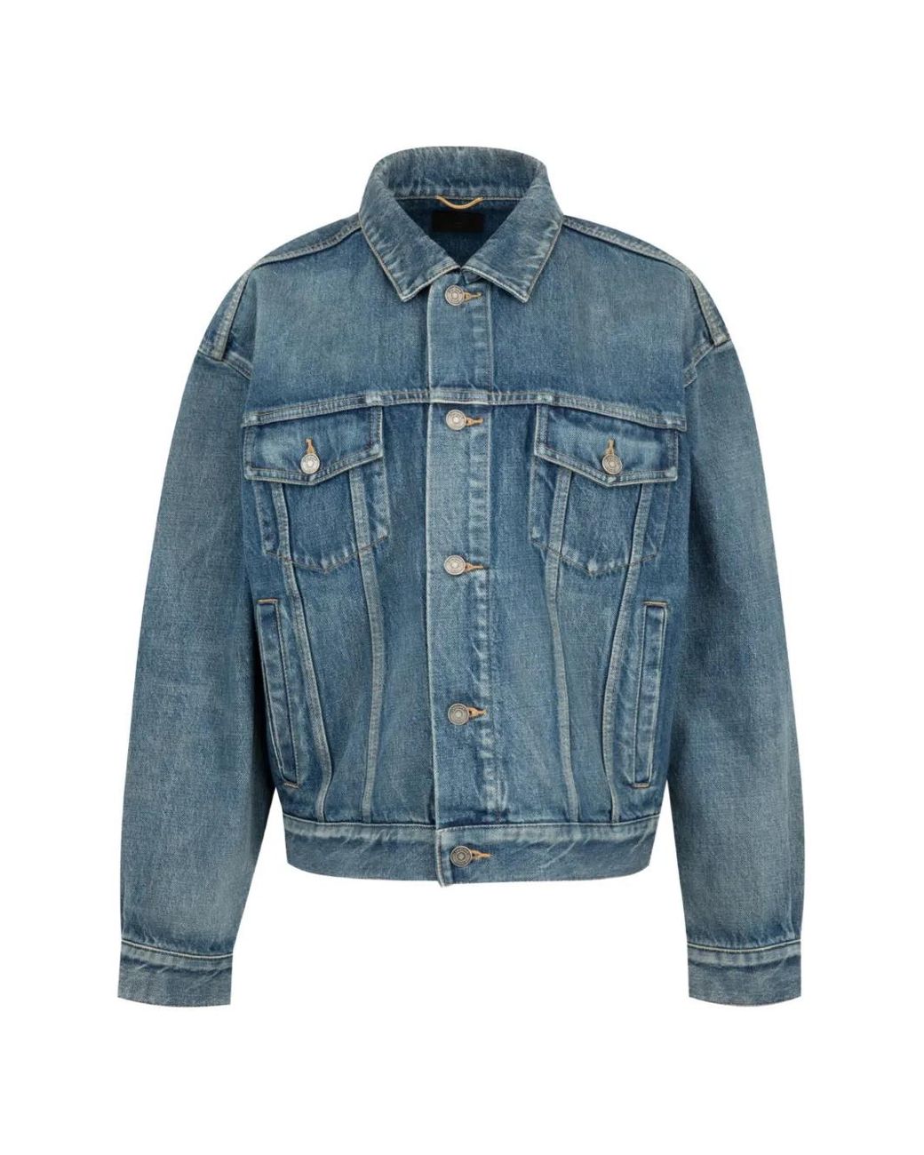 Saint Laurent Blue 70S Trucker Denim Jacket