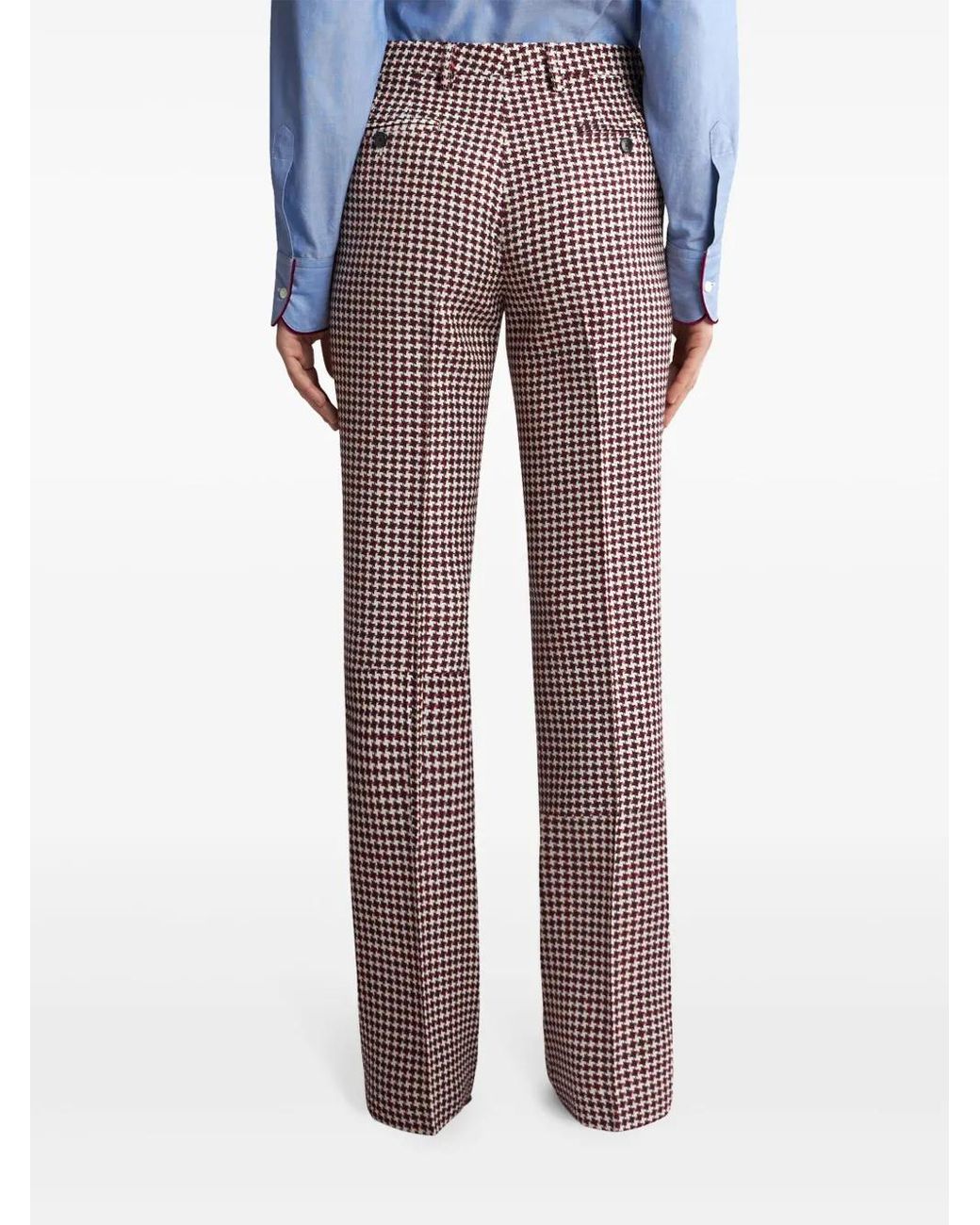 Etro Brown Straight-Leg Tailored Trousers