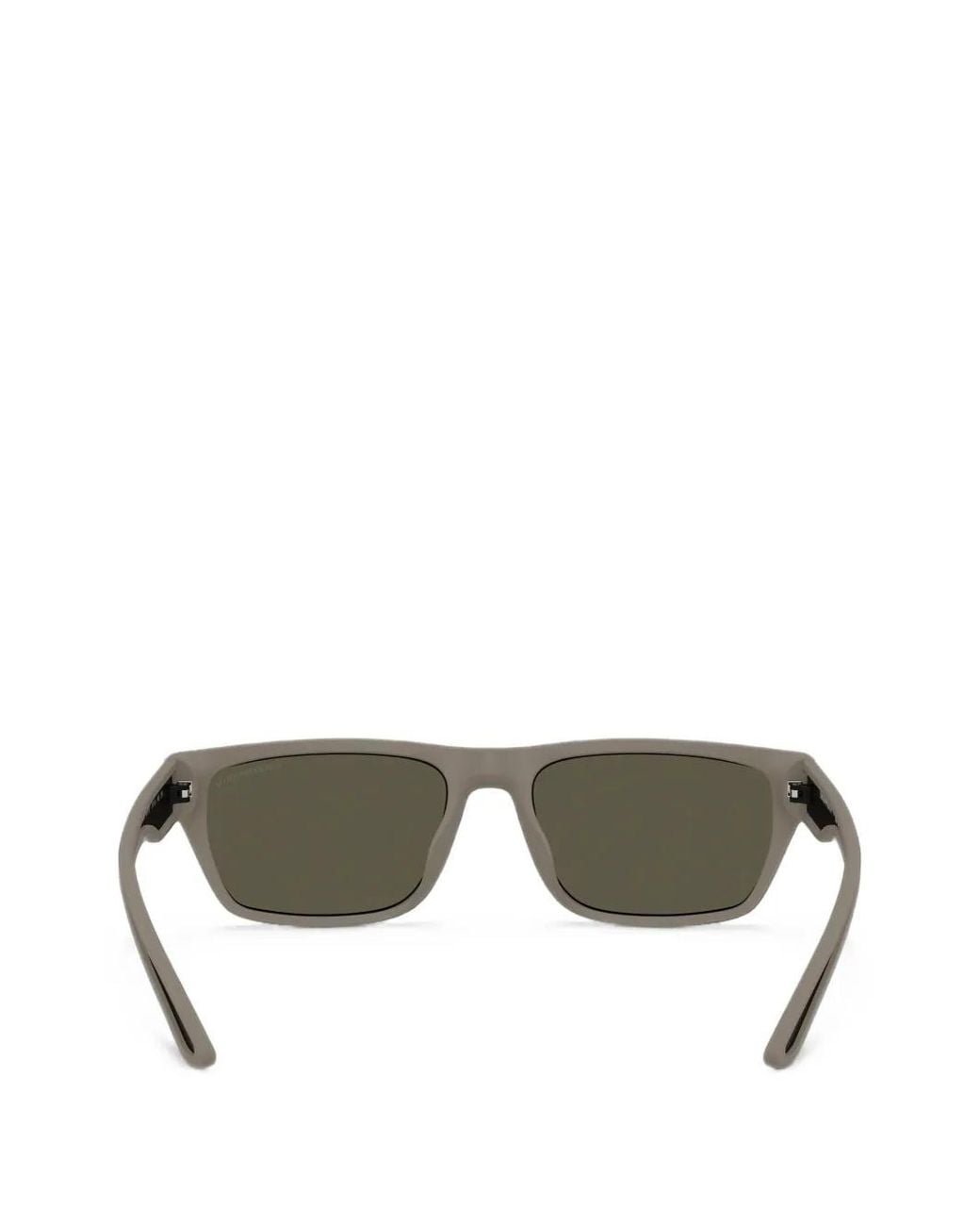 Emporio Armani Green Rectangle-Frame Sunglasses