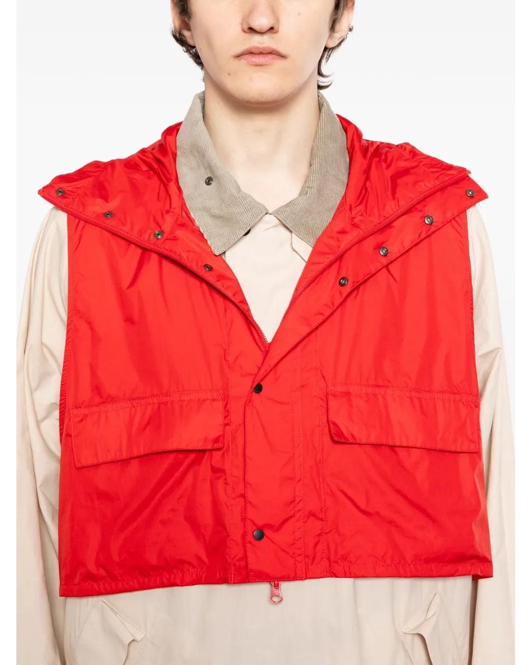 Barbour Red X Kaptain Sunshine Colour-Block Coat for men