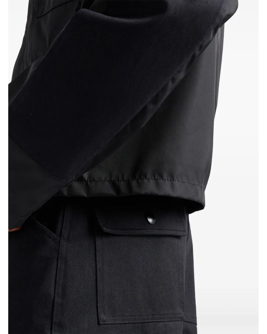 Prada Blue Utility Pockets Cotton Bermudas for men