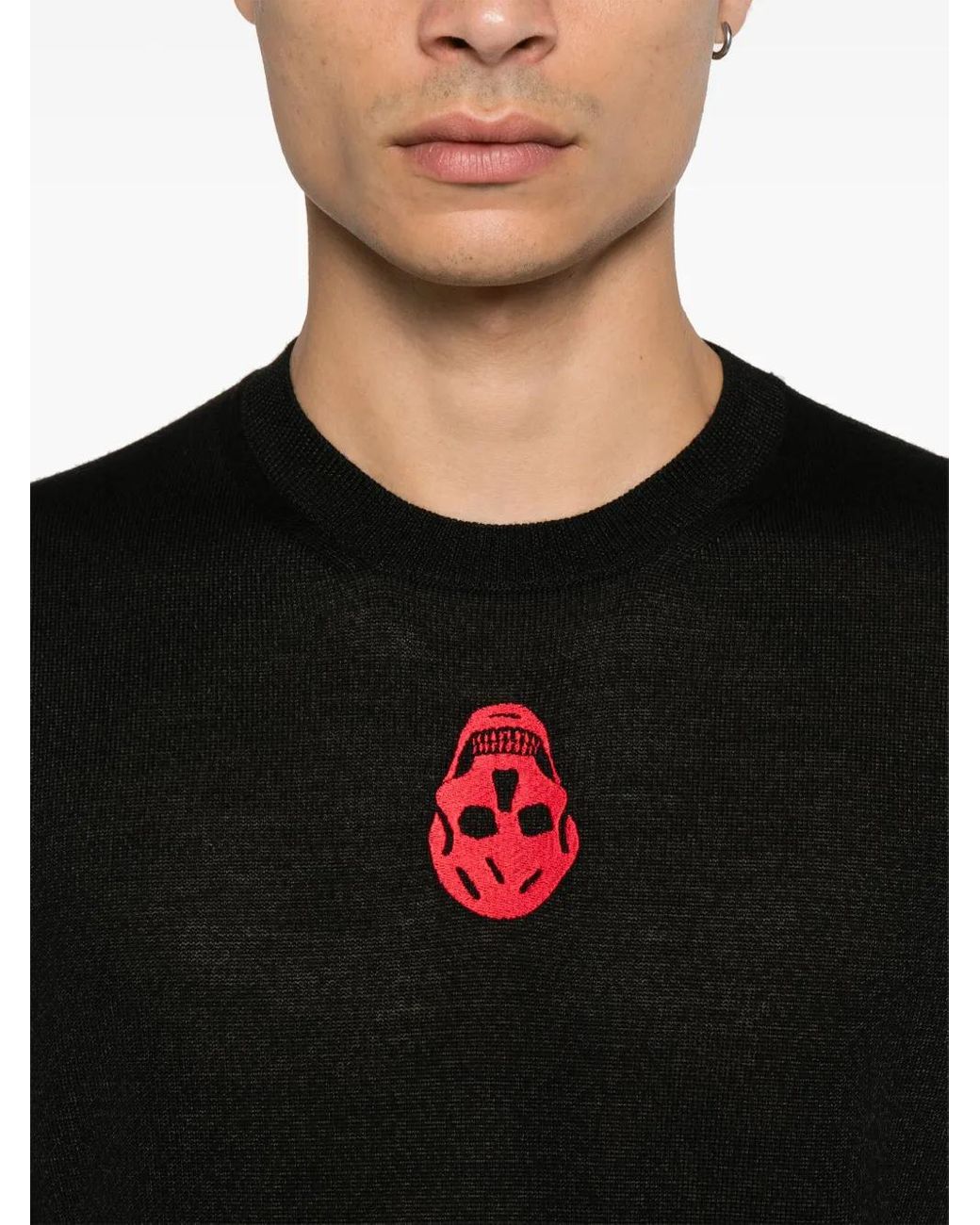 McQueen Black Sweaters for men