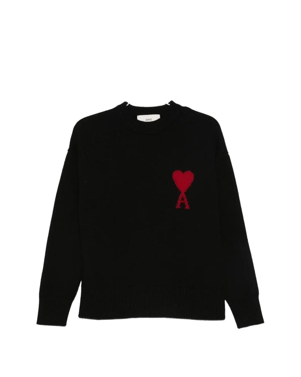 AMI Black Ami De Coeur Sweater