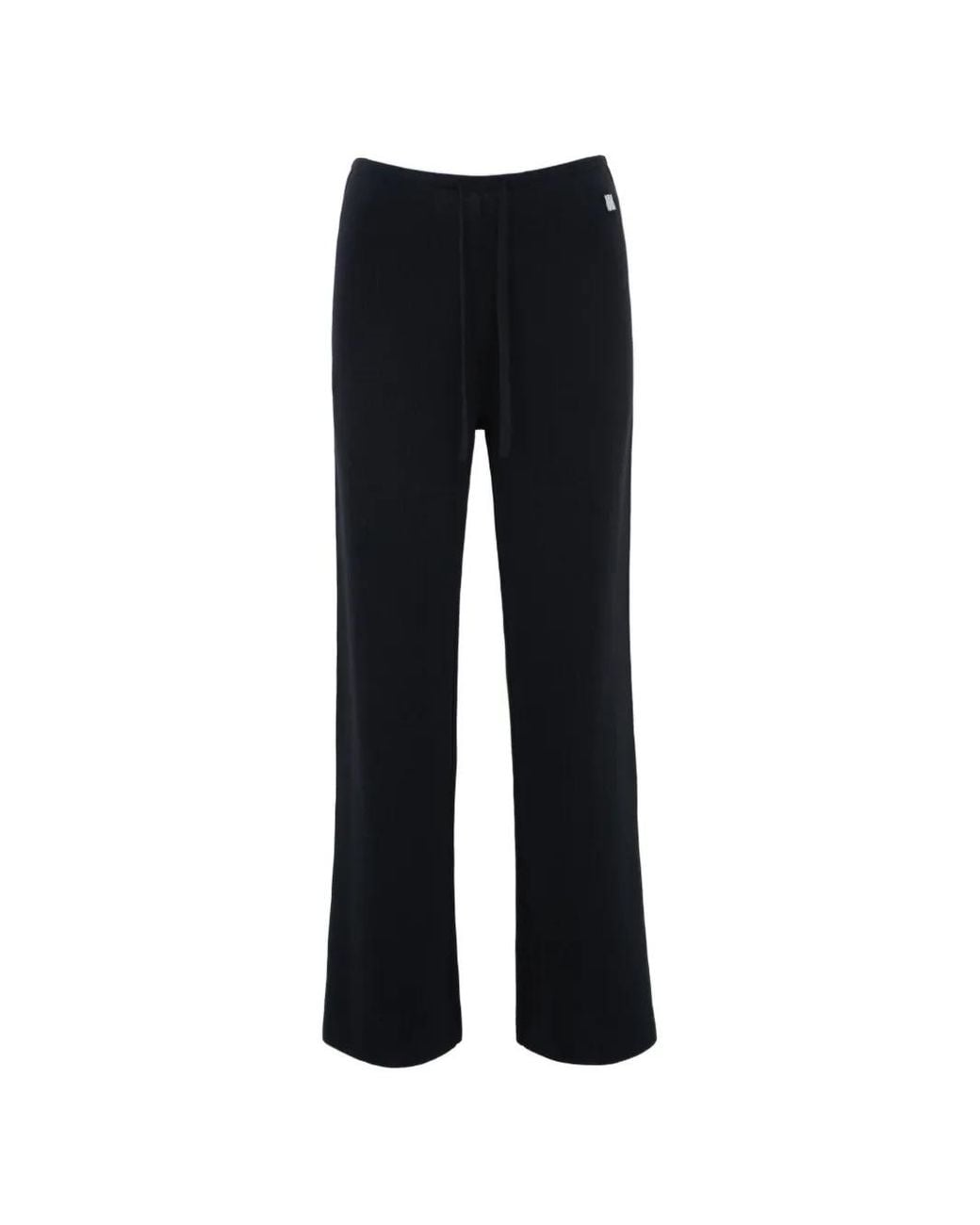 WRSTBHVR Black Lauren Drawstring Trousers