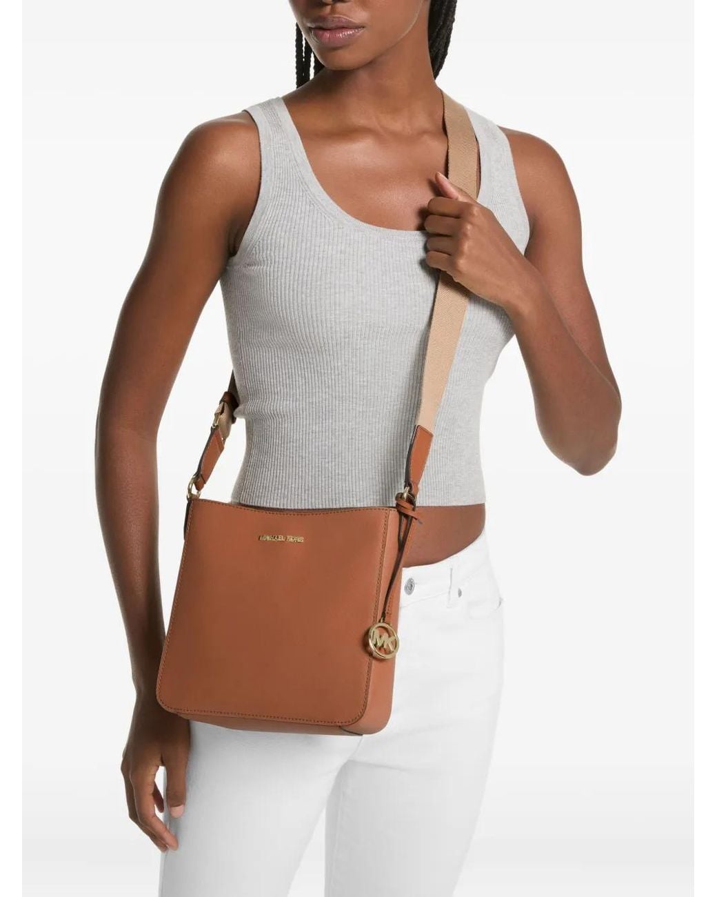 MICHAEL Michael Kors White Petit Sac À Bandoulière Jet Set