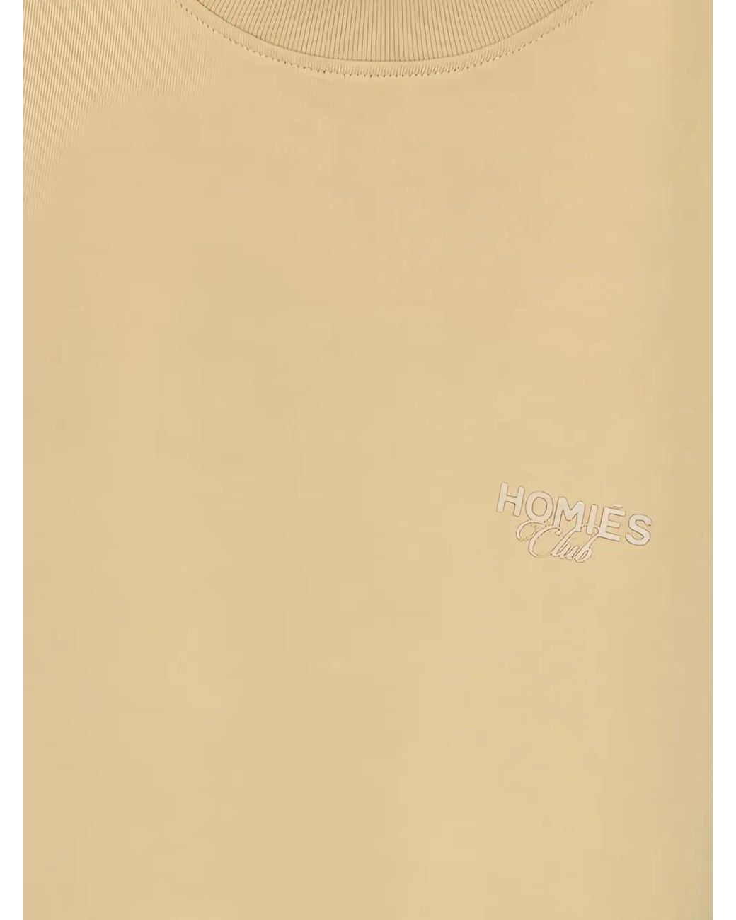 Homies Marbella Natural Logo-Detail Cotton T-Shirt for men