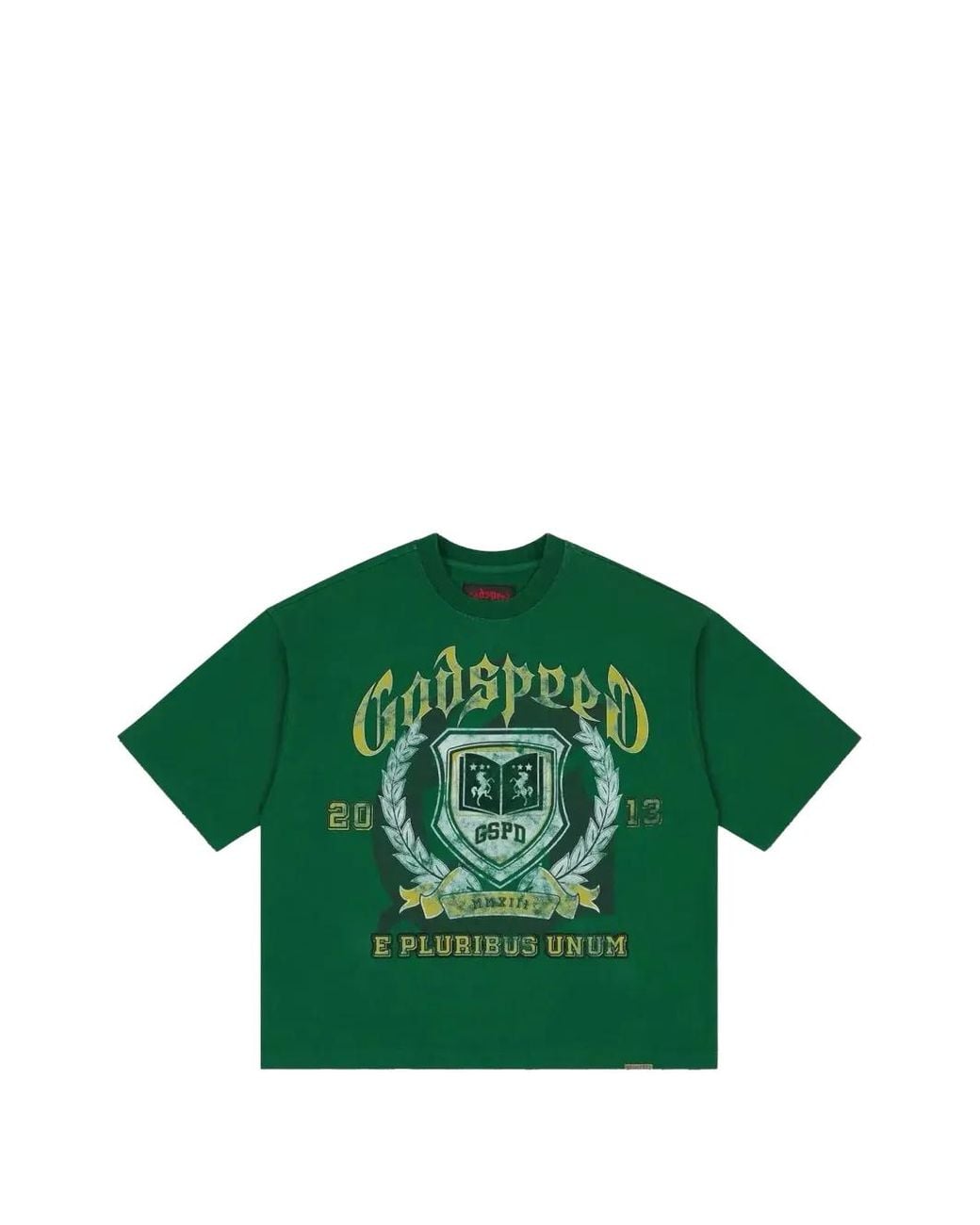 Godspeed Green Gspd Crest T-Shirt for men