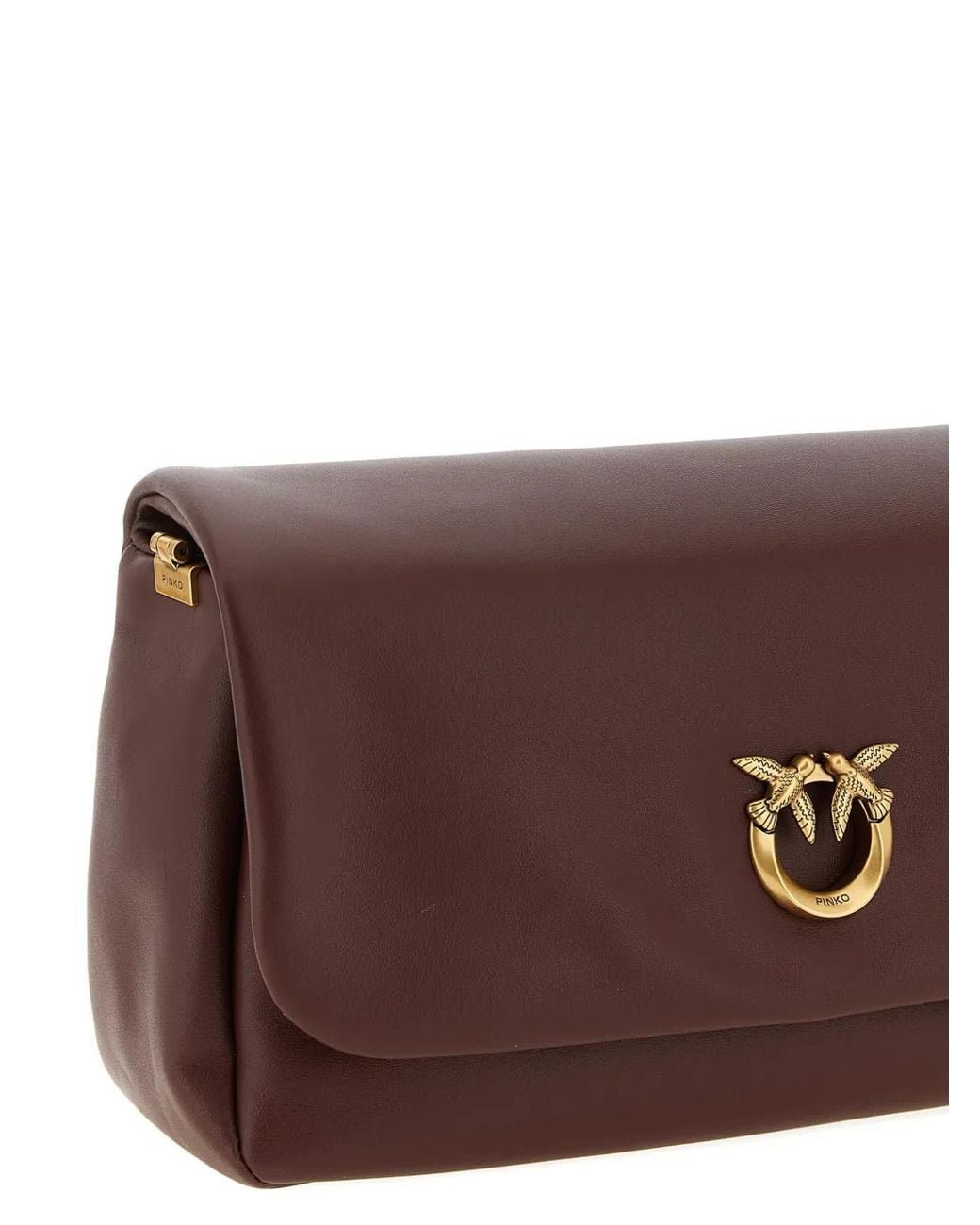 Clutch Love Birds di Pinko in Brown