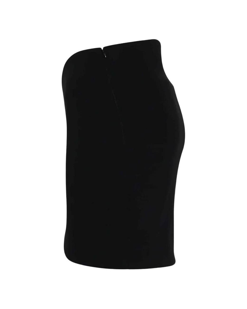 Balenciaga Black Circle A-Line Mini Skirt