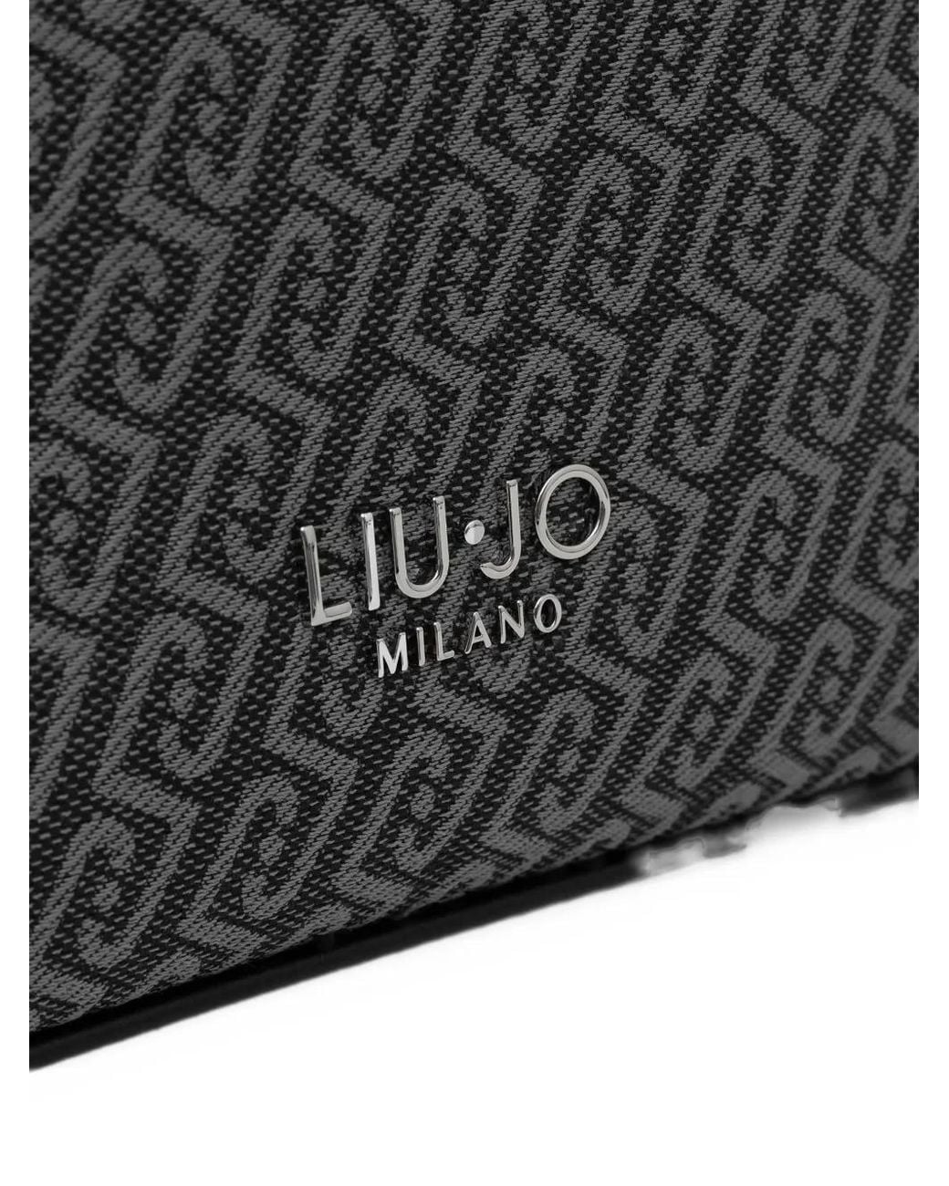 Liu Jo Monogram-Pattern Tote Bag in Black | Lyst