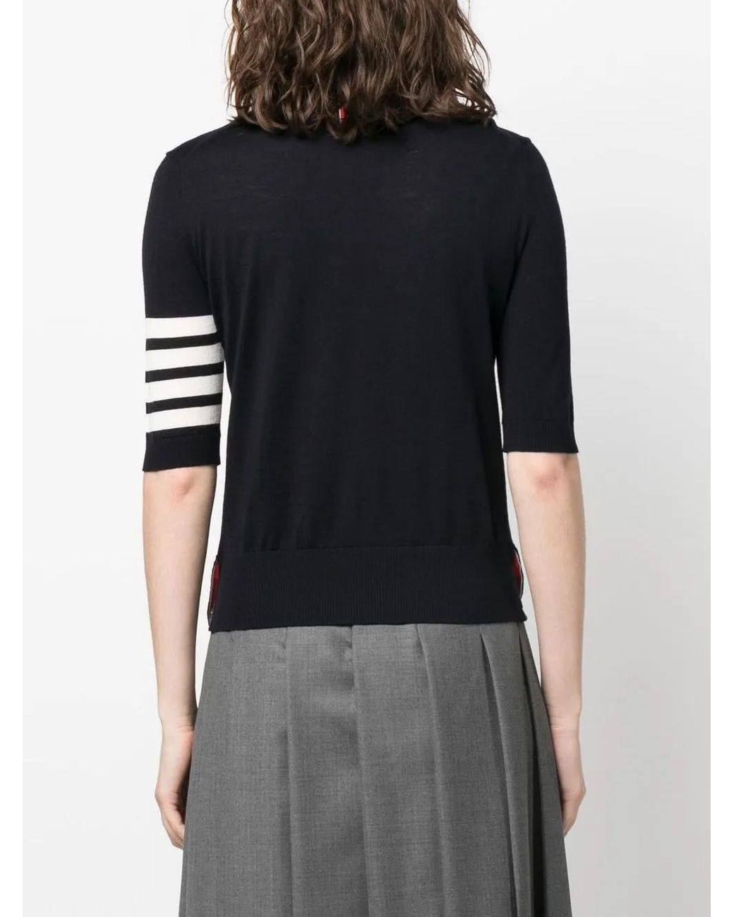 Thom Browne Black 4-Bar Turtleneck" Jersey