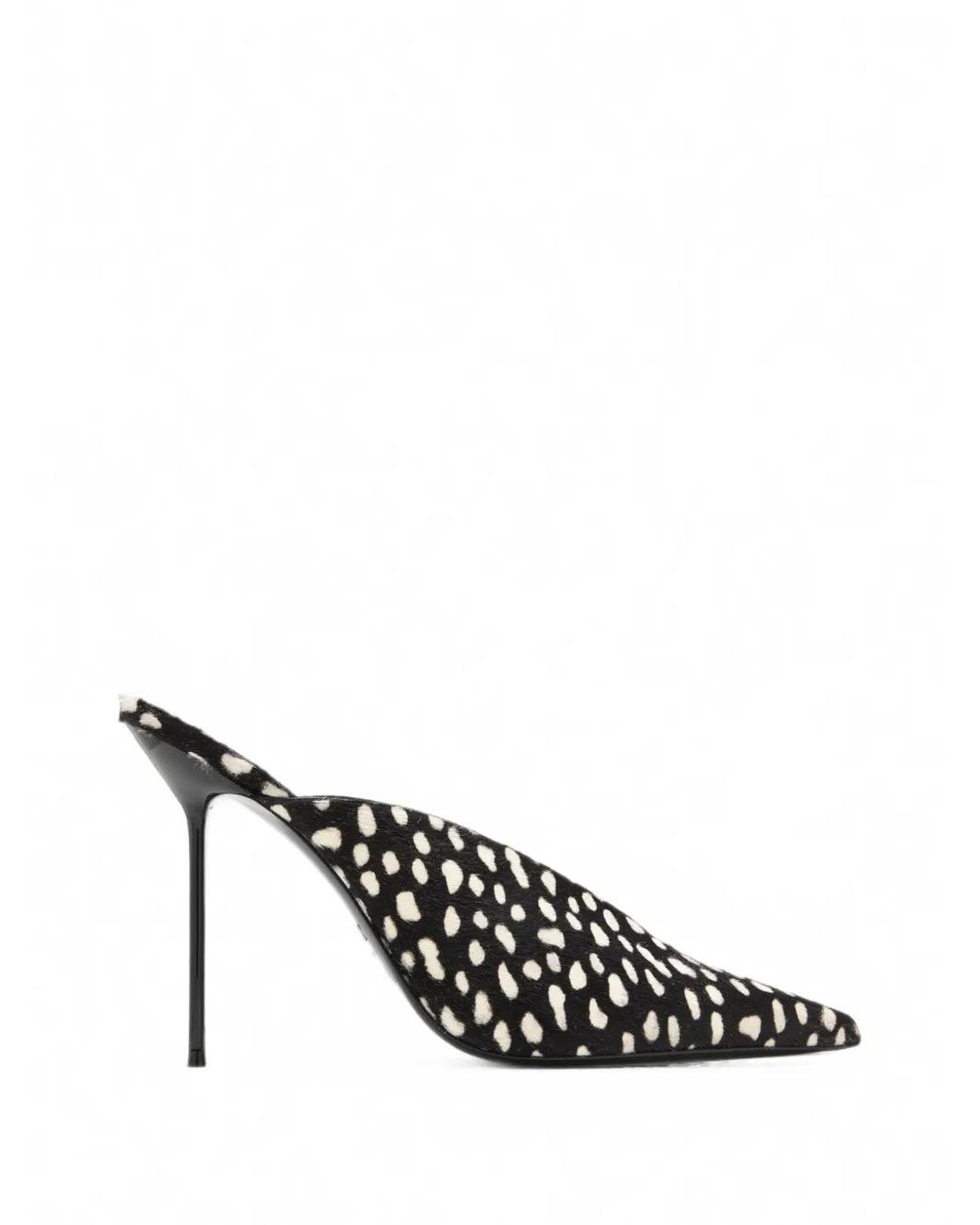 Paris Texas White Lidia Sabot Mules