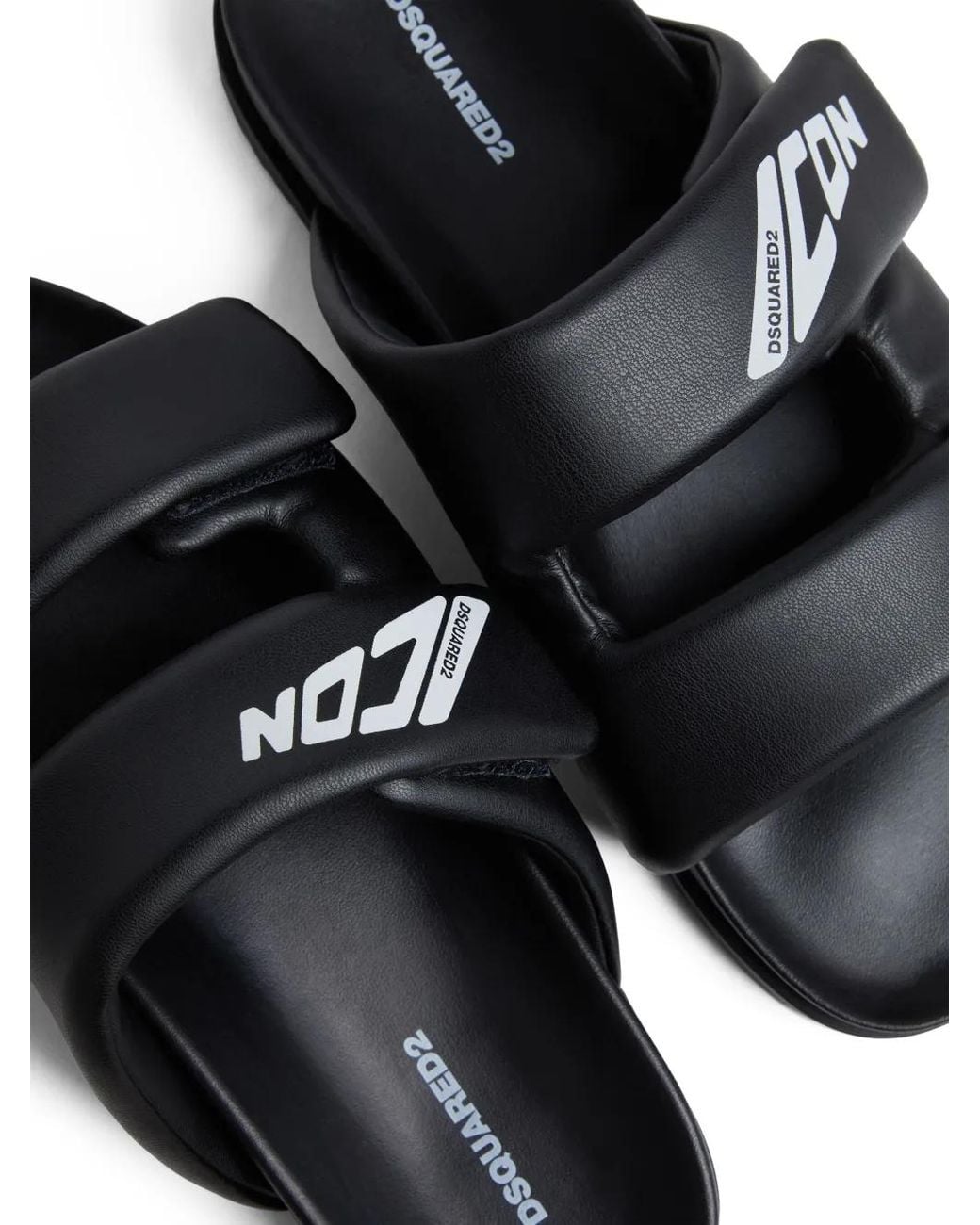 DSquared² Black Ibra Slides for men