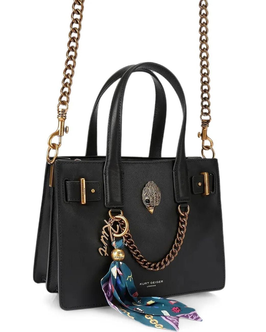 Kurt Geiger Black Small London Tote Bag
