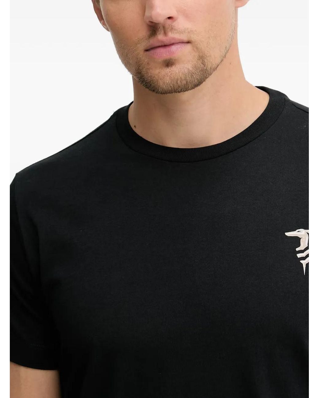 Trussardi White Logo-Print T-Shirt for men