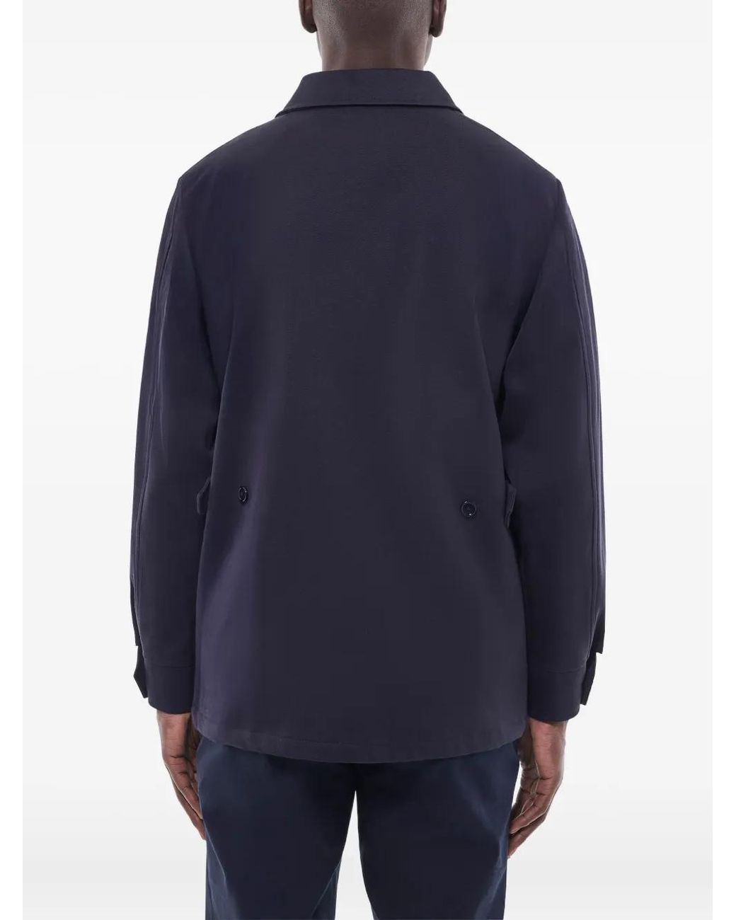 Fursac Blue Multi-Pocket Jacket for men