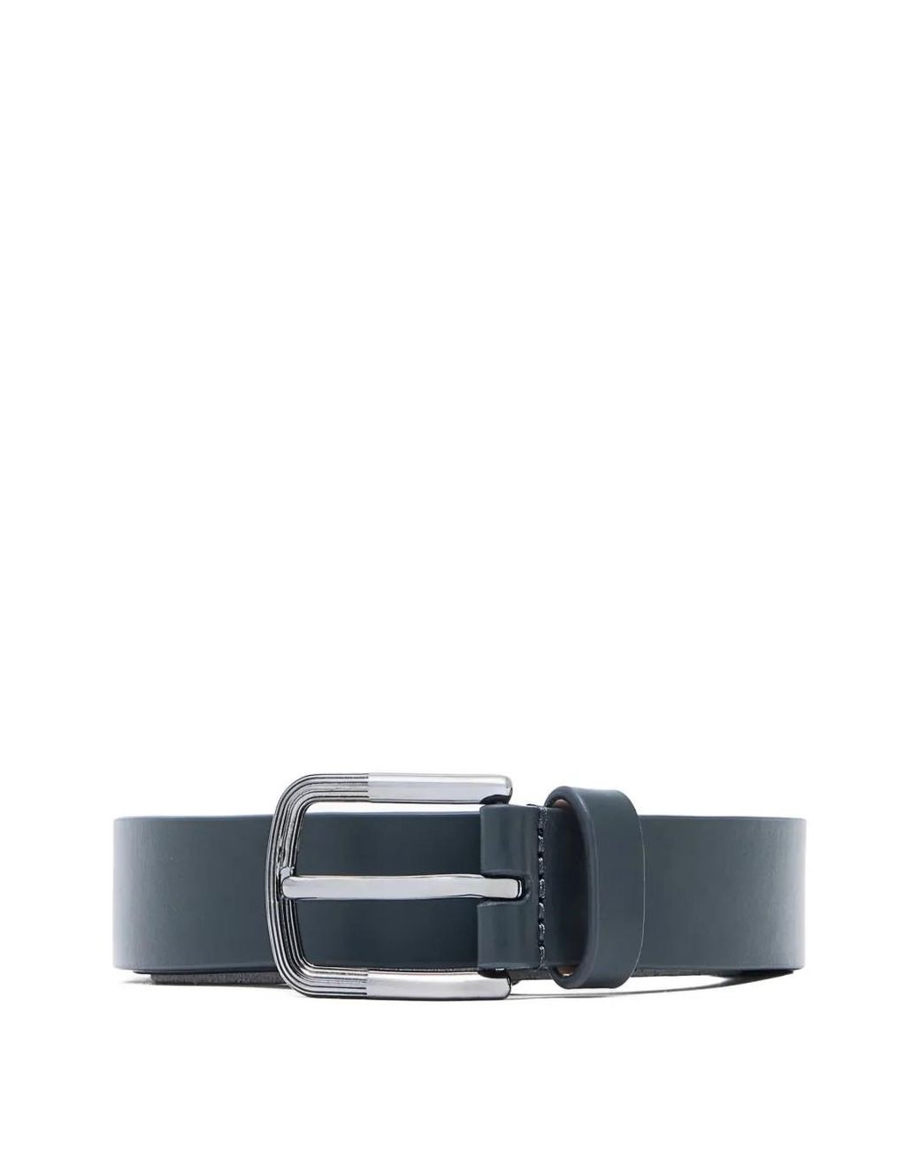 Giorgio Armani Blue Buckled Leather Belt for men