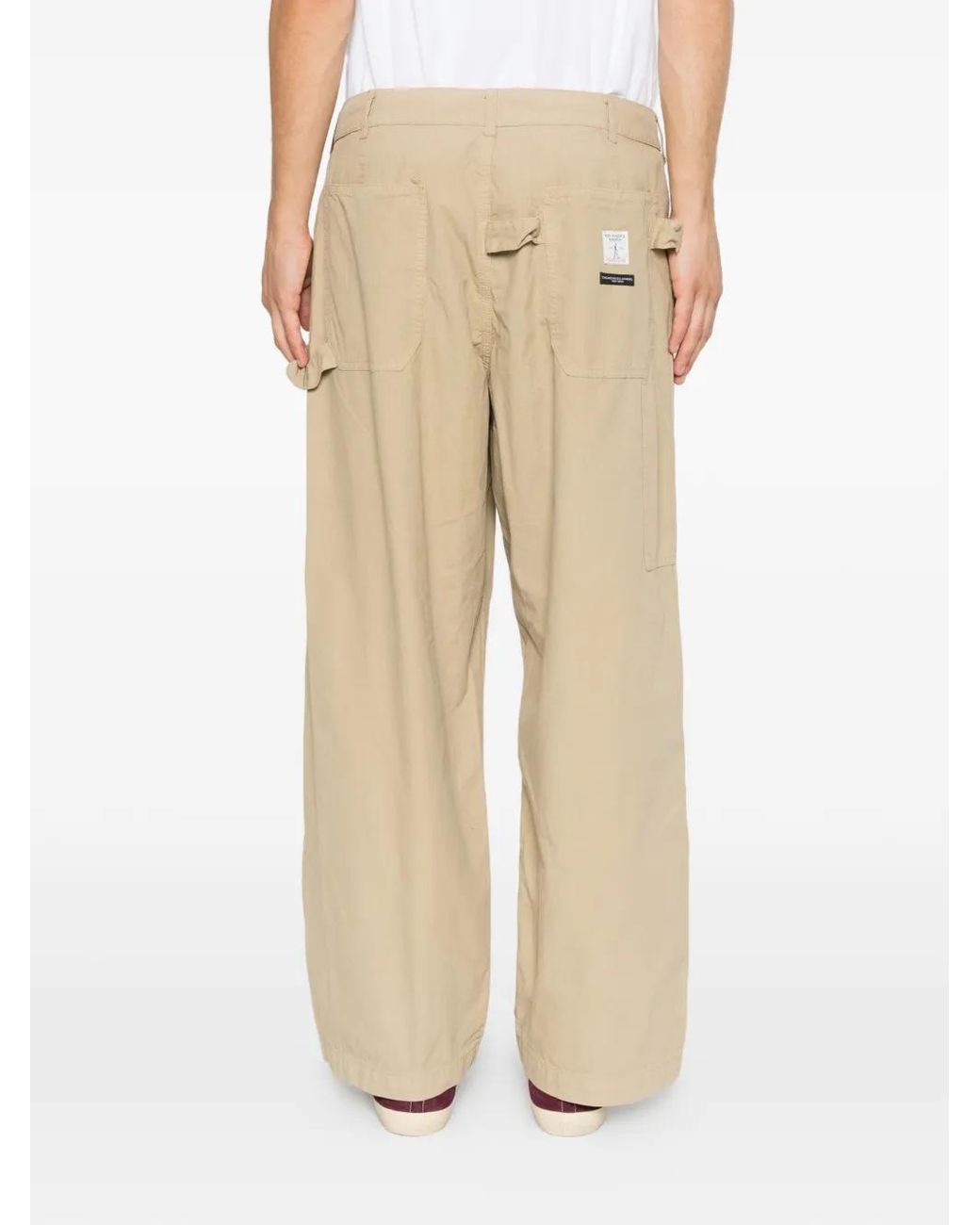 Roy Rogers White Patch-Pocket Trousers for men