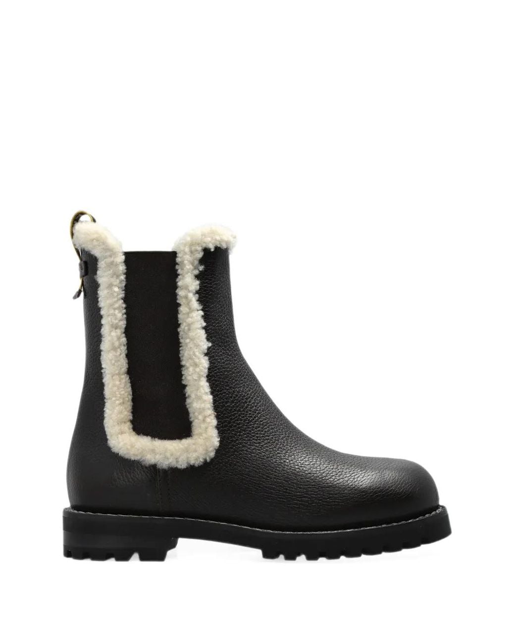 Fendi Black Commando Leather Chelsea Boots