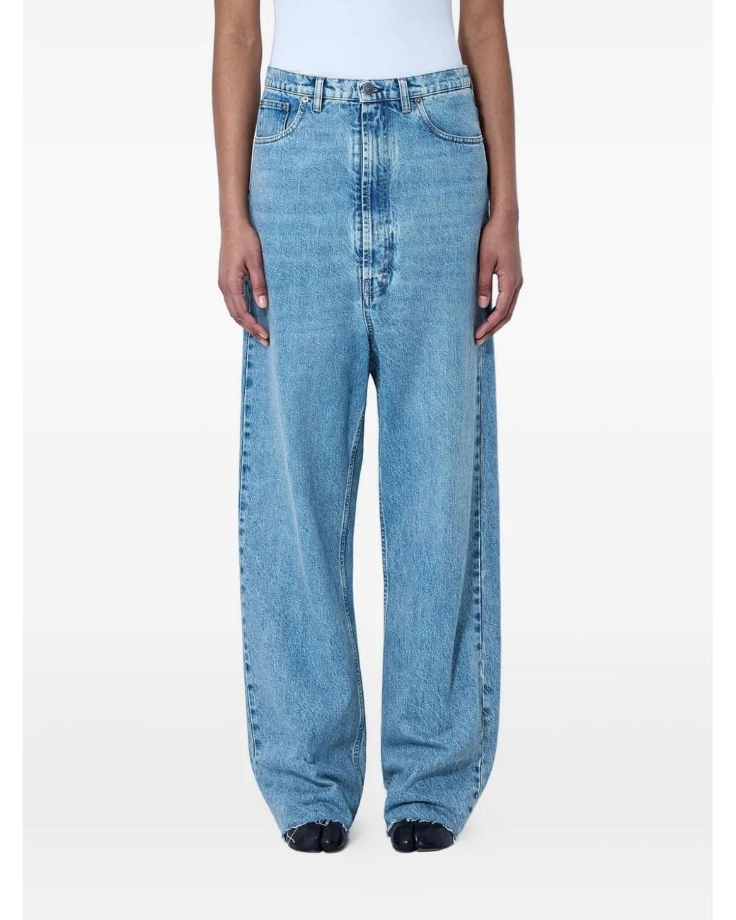 Maison Margiela Blue Wide-Leg Jeans