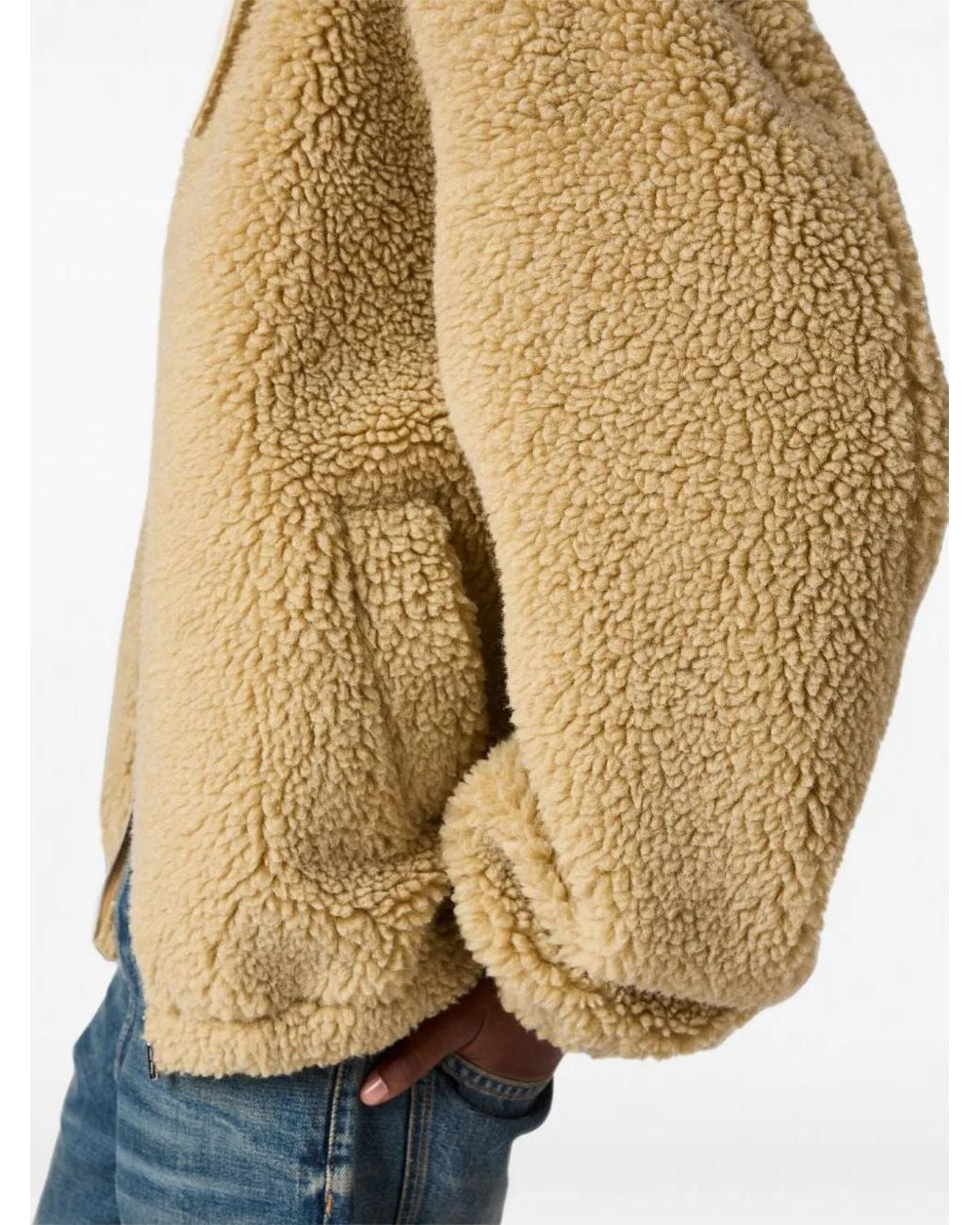 Miu Miu Natural Fleece Blouson Jacket