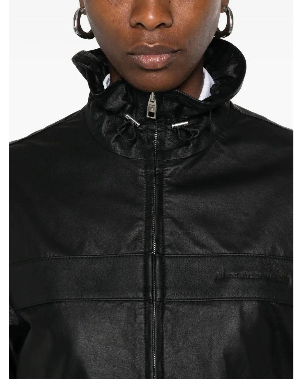 Alexander Wang Leren Jack Met Rits in het Black