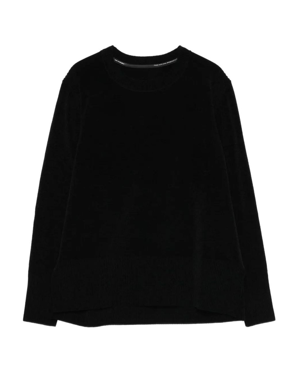 Rrd Black Round-Neck Long-Sleeve Sweater